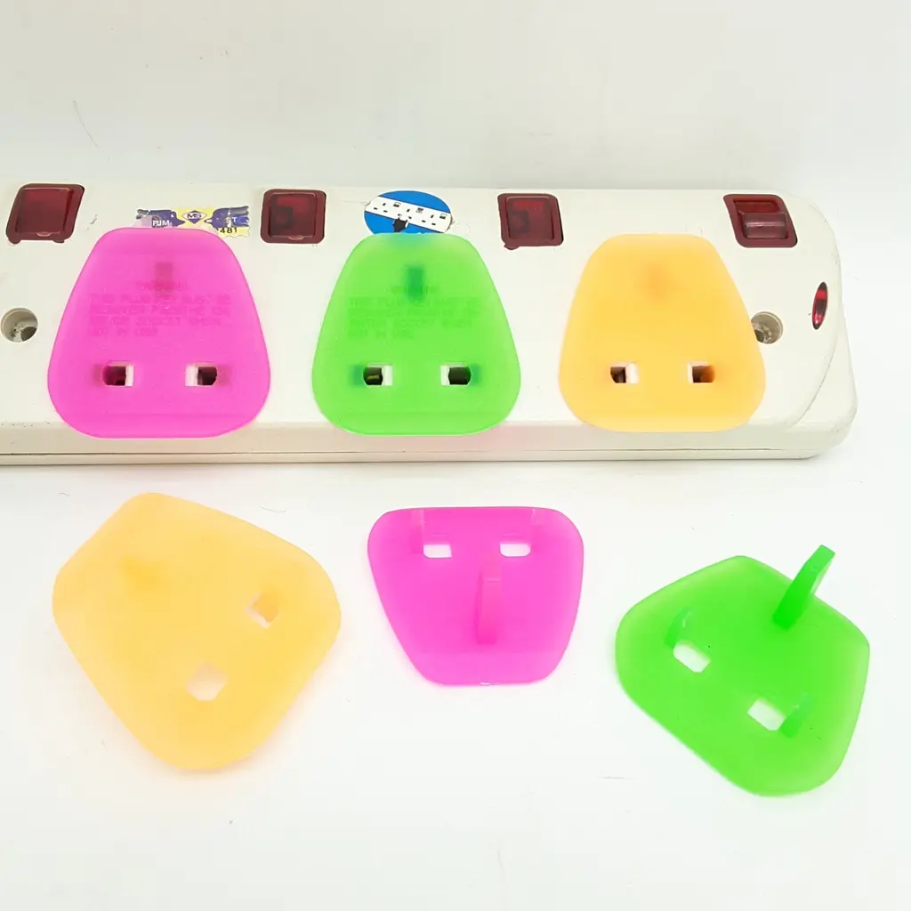 Plastic Safety Plug Key 2 Pin Converter / 2 Pin Plug Key switch socket plug key 2 pin to 3 pin Electrical Home