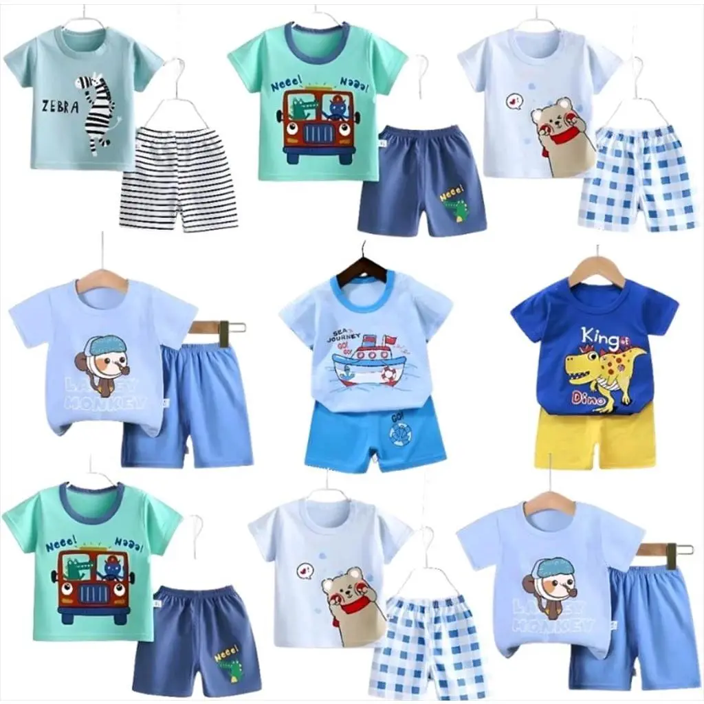 Setelan anak laki-laki 1-4 thn Animal series baju anak harian