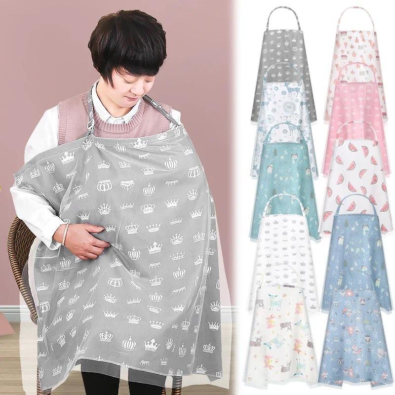 Product Introduction of 1PC Breastfeeding Cover Baby Infant Breathable Cotton  Nursing Cloth  large Size Big Nursing Feeding Cover Cape Apron 5
