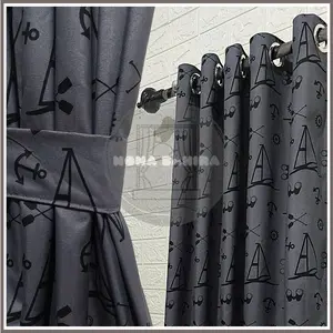 GORDEN TIRAI PINTU JENDELA MINIMALIS MODEL SMOKERING MOTIF VINTAGE AESTHETIC