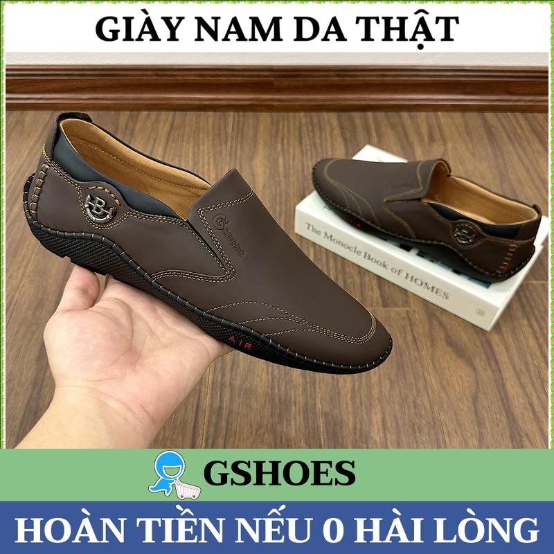 [Tặng Lót giày+Đón gót] Giày da nam thiết kế da thật mềm mại đế cao su bền bỉ GM105