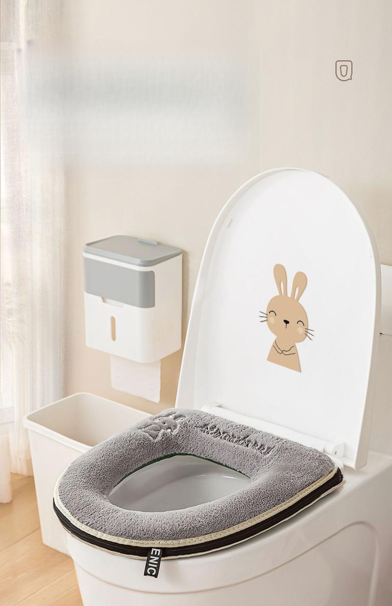 Product Introduction of Bọc Bồn Cầu, Thích Hợp Cho Tất Cả Các Mùa, Bọc Bồn Cầu Đệm Bệ Ngồi Bồn Cầu, Dùng Cho Bệ Ngồi Bồn Cầu Gia Đình Toilet 7