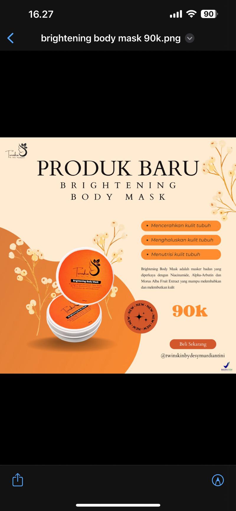 Product Introduction of Brigthening body mask 1