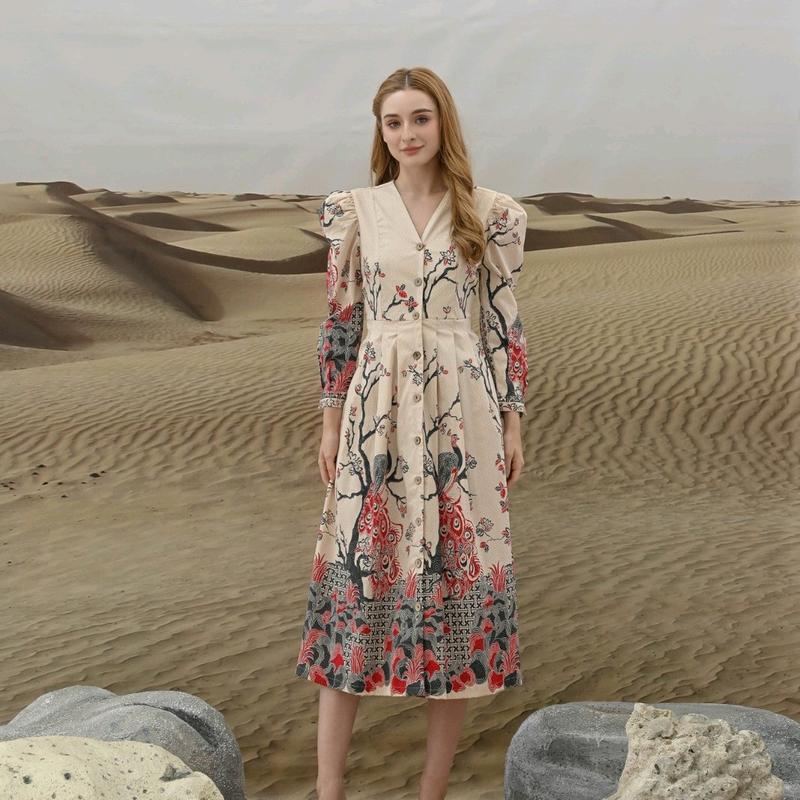 Dress batik mewah virall 8845 Manis Casual 4