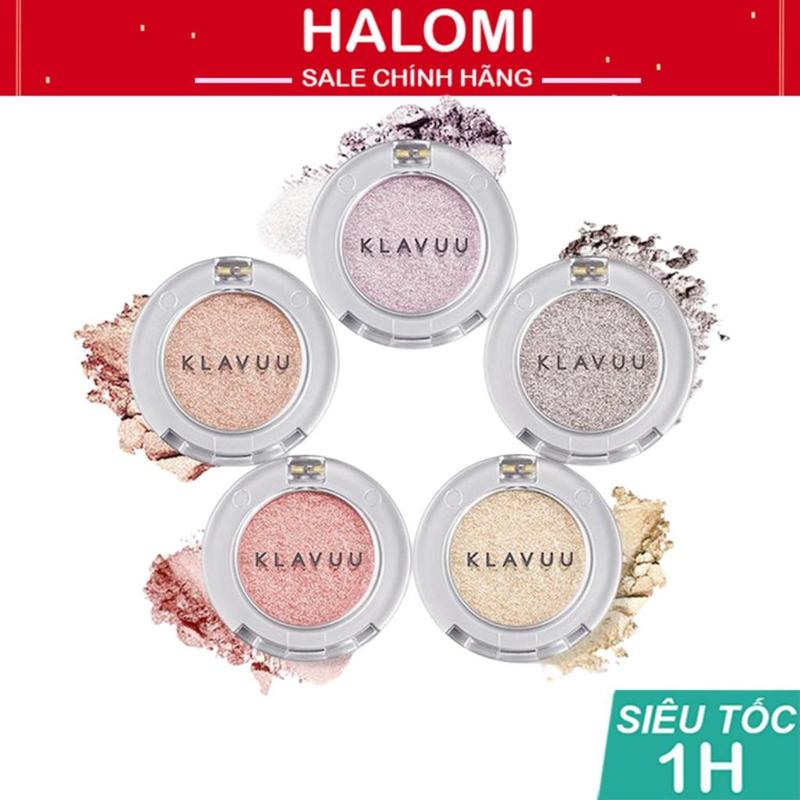 Nhũ mắt Klavuu Urban ngọc trai Hàn Quốc gồm 5 màu nhũ siêu đẹp mịn lì bám nhũ cực tốt HALOMI