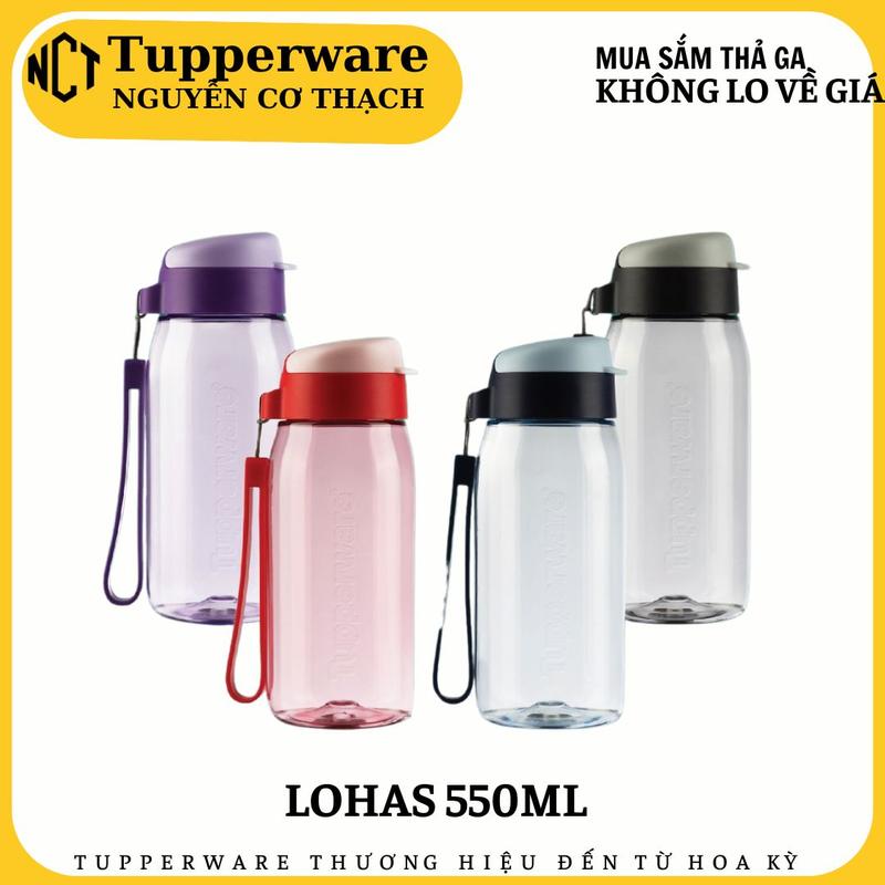 Tupperware - Bình nước chịu nhiệt 110 độ lohas 550ml tupperware chính hãng