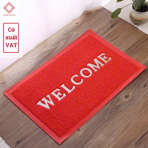 Thảm Nhựa Chùi Chân Welcome Chống Trơn Trượt Kích Thước 40x60cm