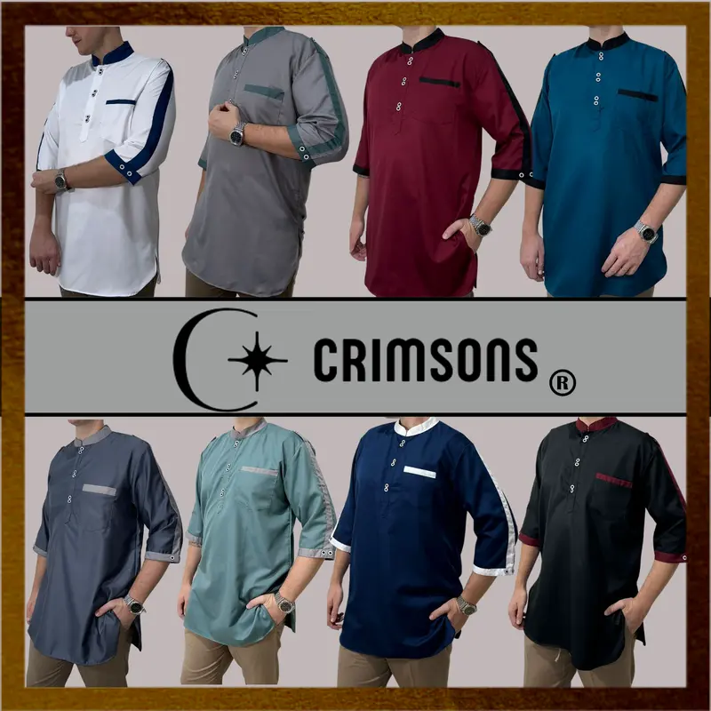 Koko Zaka Tiga per Empat + Kurta Katun Toyobo Muslim Baju 6