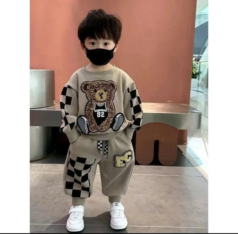 quần áo nỉ in gấu cho bé trai  6 -25kg , chất nỉ dep , năng động cá tính hàng may kỹ 4