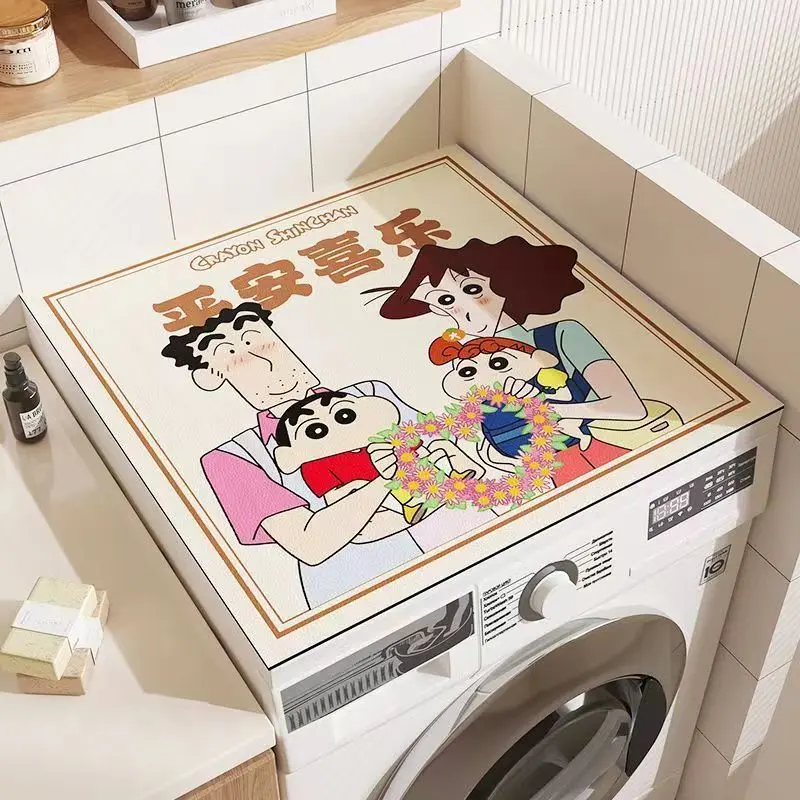 Bút Chì Màu Đất Diatom, Bìa Máy Giặt Shin-chan, Thấm Hút, Bìa Thảm Bồn Rửa Thông Dụng Thảm Chống Ẩm Tủ Lạnh, Thảm Chống Nắng, Thích Hợp Cho Năm 2025, Số Lượng Người: 1216 2
