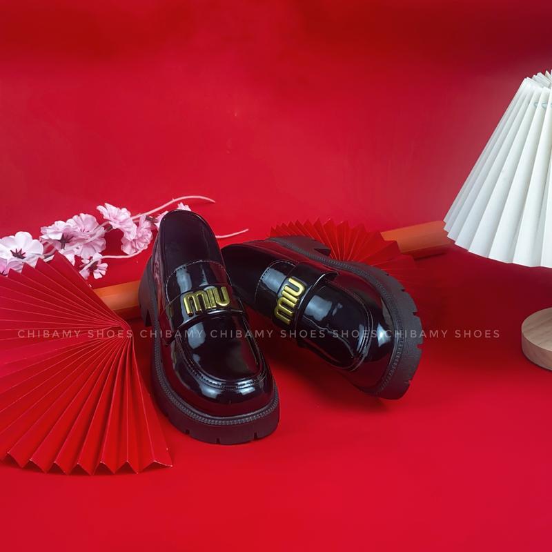 Giày đốc nữ chữ Mju Đồng, da mềm, đế răng cưa siêu nhẹ cao 4cm giày  mary 5