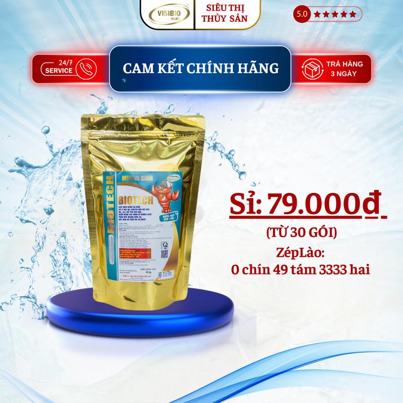 MEN VI SINH BIOTECH - VI SINH CHO AO NUÔI TÔM CÁ - LÀM SẠCH MÔI TRƯỜNG AO NUÔI, KÍCH THÍCH THỨC ĂN TỰ NHIÊN TRÙN CHỈ, ỐC GẠO PHÁT TRIỂN 6