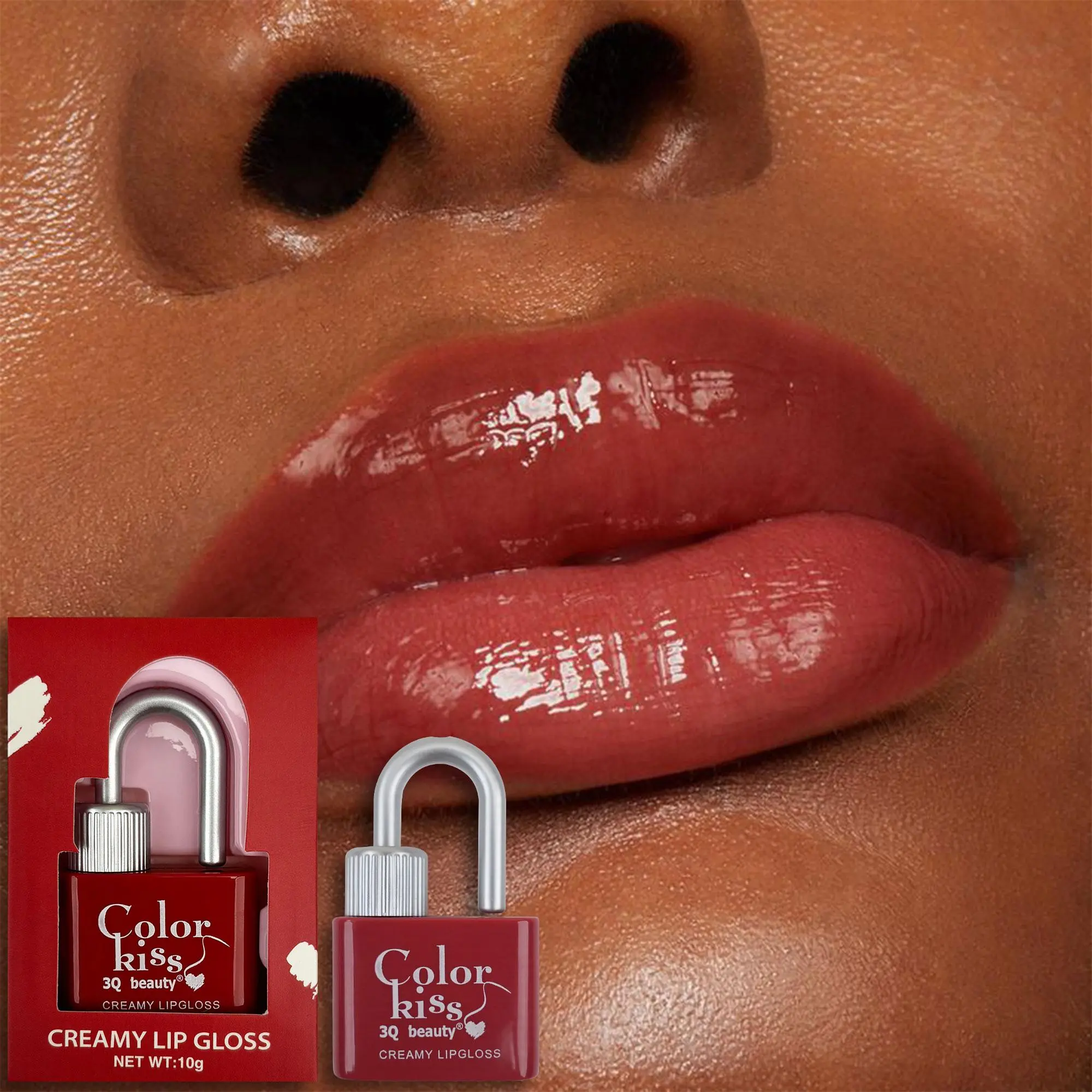 Lip Gloss, 1 Count Moisturizing Lip Glaze, Glossy Lip Glaze Stick, Plumping Lip Oil Lip Stick for Girls & Women, Makeup