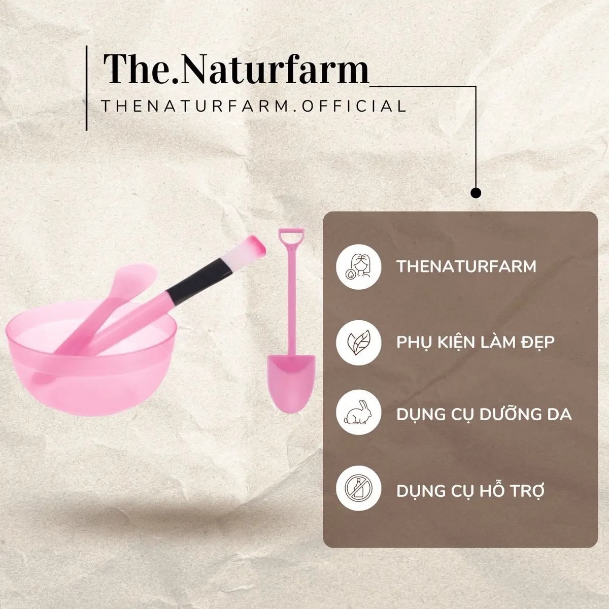 Bộ dụng cụ làm đẹp gồm 4 món Thenaturfarm