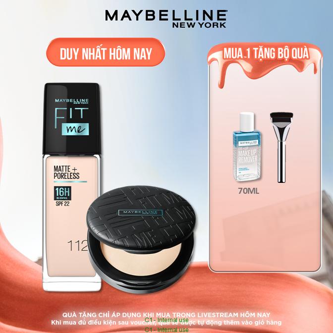 [Bộ trang điểm] Kem Nền Kiềm Dầu Fit Me 30ml và Phấn Phủ Kiềm Dầu Chống Nắng 16H Fit Me Maybelline New York 6g