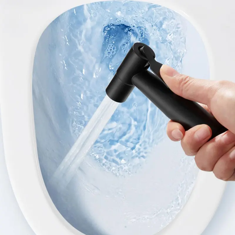 Stainless Steel Bidet Sprayer Set, Including Bidet Sprayer & Retractable Hose & Punch Free Holder, Bathroom Fixtures for Home Use 2
