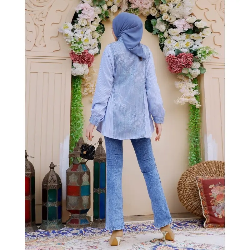 EXTU HERITAGE NAYA BLOUSE ATASAN KEMEJA SALUR (21303,21383) 6