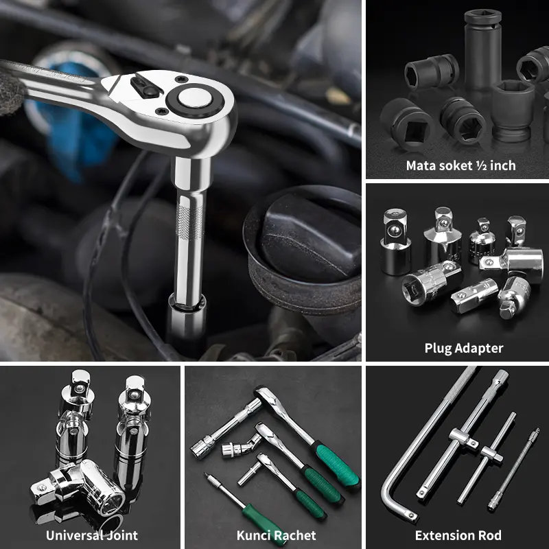 ISKU Extension Bar 10" Murah Pemanjang Kunci Sok 250mm Panjang Sambungan Sok 6