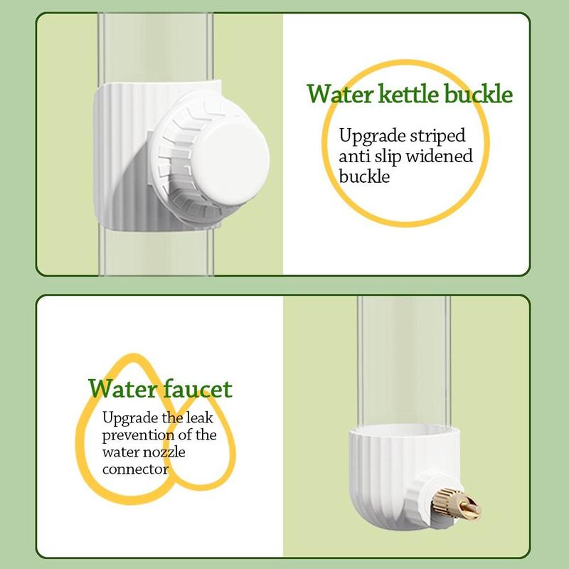 Product Introduction of Useful 220/280ml Bird Drinker Feeding Tools Bird cage accessories Parrot Water Bottle Automatic Water Feeder Dispenser 13