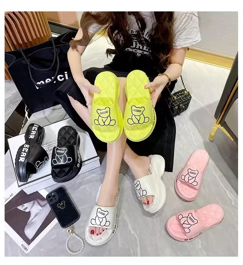 6689-Dép đế mềm chống trượt Khử mùi nữ Hợp thời trang phong cách đơn giản chất liệu EVA DéP Slipper Đồng Có Quai