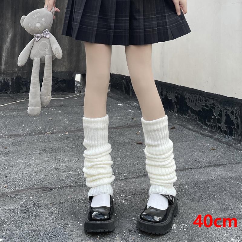 Tất Giữ Ấm Chân Cho Nữ, Phong Cách Y2K, Phong Cách Lolita Nhật Bản, Tất Dài, Dệt Kim Len, Che Chân, Giữ Ấm Cánh Tay, Thích Hợp Cho Mùa Thu Và Mùa Đông, Tất Len Đan, Mũ Bốt 5