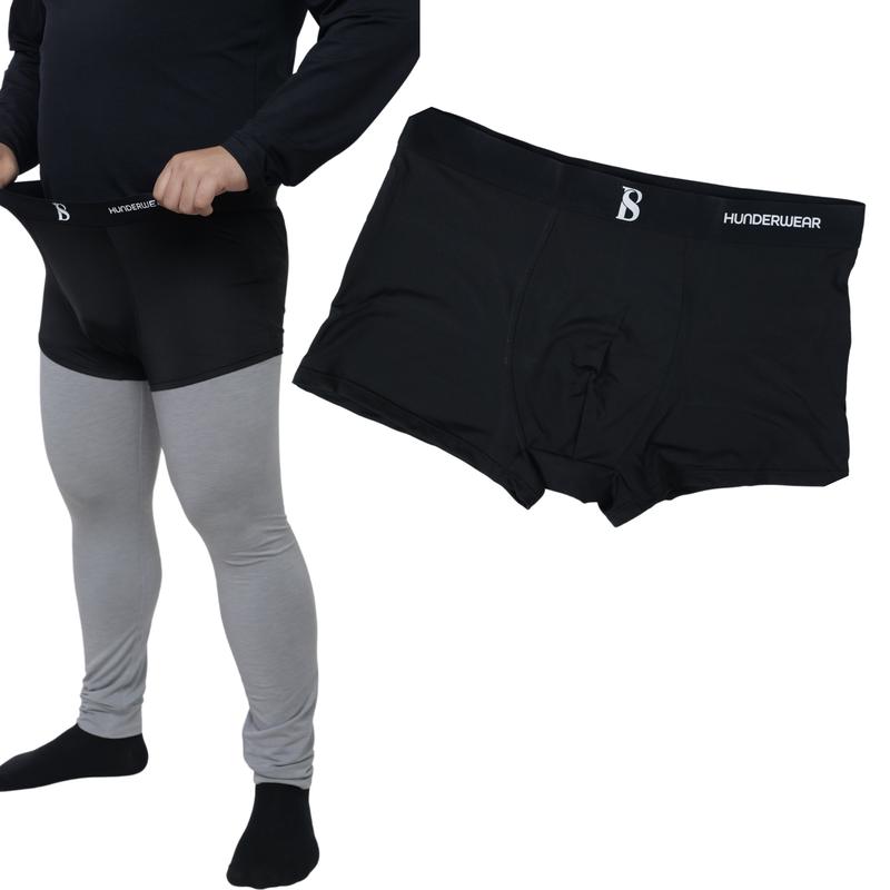 Quần boxer , quần lót , sịp đùi BIGSIZESTUDIO Nam Menswear Cotton Đen Nhung