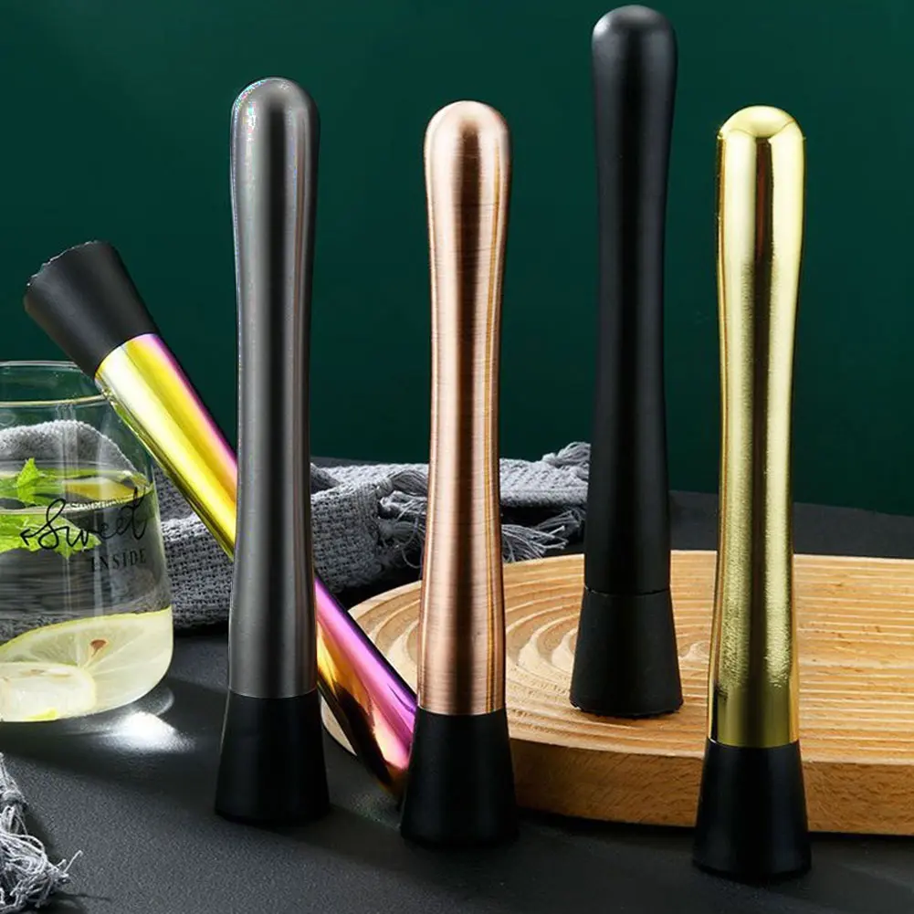 Multifunctional Stainless Steel Crushed Ice Hammer Crushed Popsicle Sticks Cocktail Ice Cube Fruit Crusher Muddle Pestles Barware Tools #456893