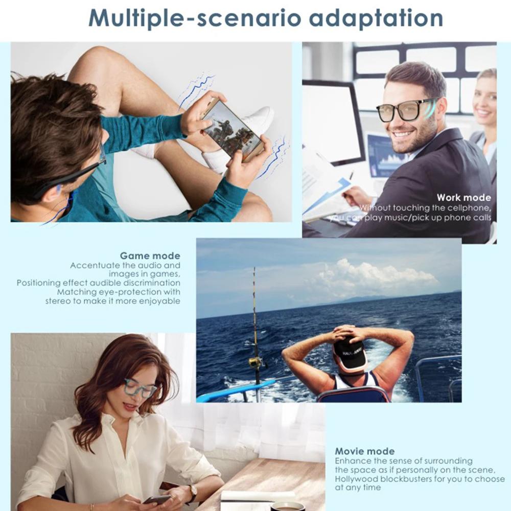 MX06 Smart Bluetooth 5.0 SunGlasses Headphones with Speaker Wireless Audio Touch Hands Free Calling Stereo Music Sport Otdoor - Image 5