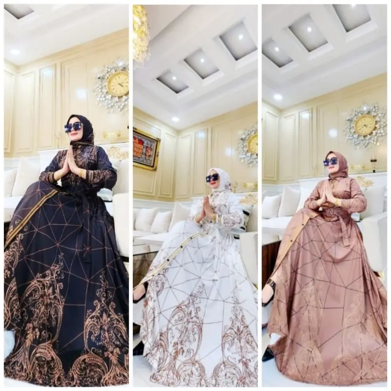 Product Introduction of NEW MAXY DRESS SCUBA MOTIF SPIDER BY SYAHIRA 2