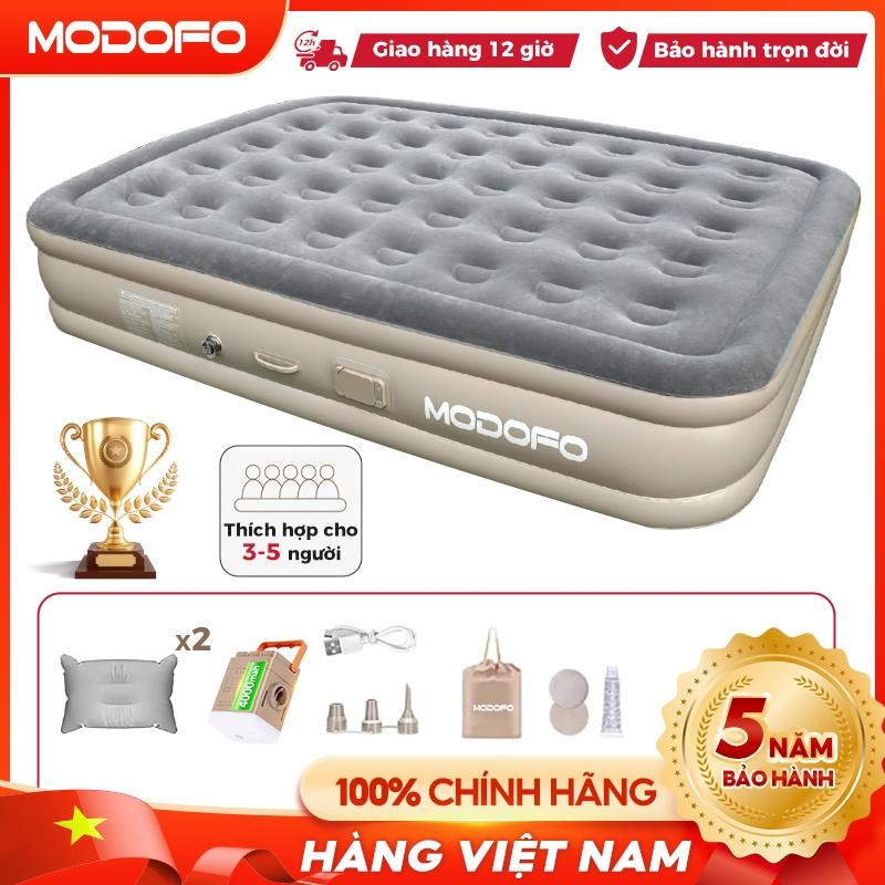 MODOFO【Quà Máy Bơm Điện+Gối Nệm Hơi Đệm Hơi Tự Bơm Nệm Hơi Gấp Gọn Giường Bơm Hơi 1/2/3 Người