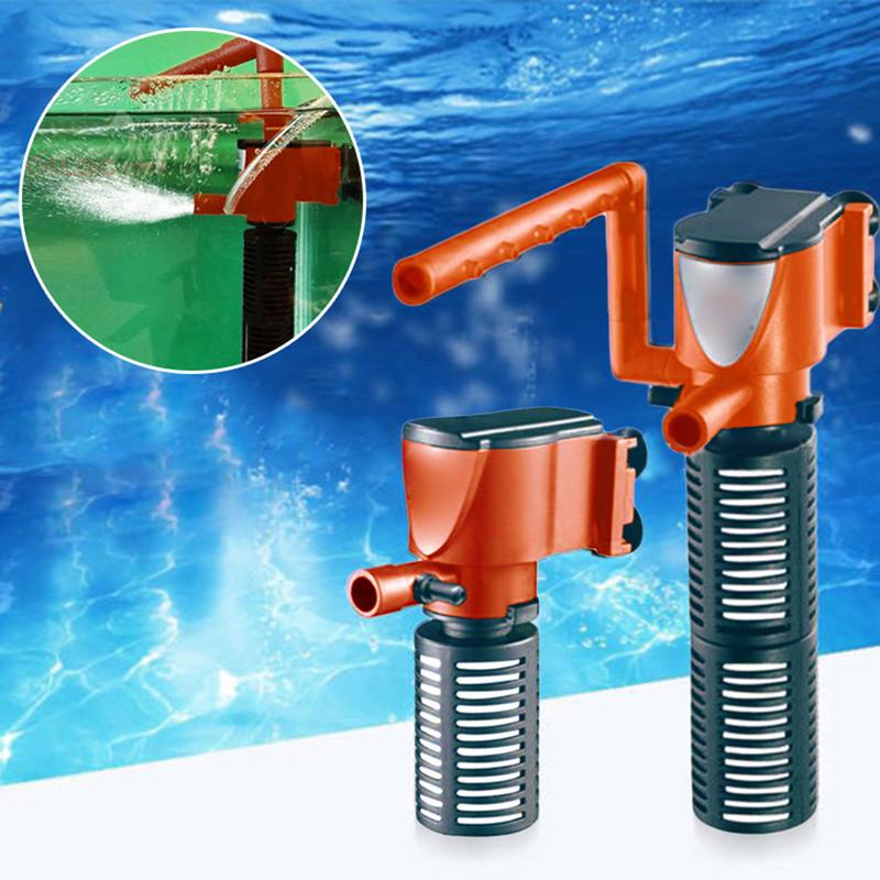 Bộ Lọc Bể Cá Cá Mini 3 Trong 1, Chìm, Oxy Bên Trong Bể Cá Máy Bơm Nước Không Khí, [TT] 0