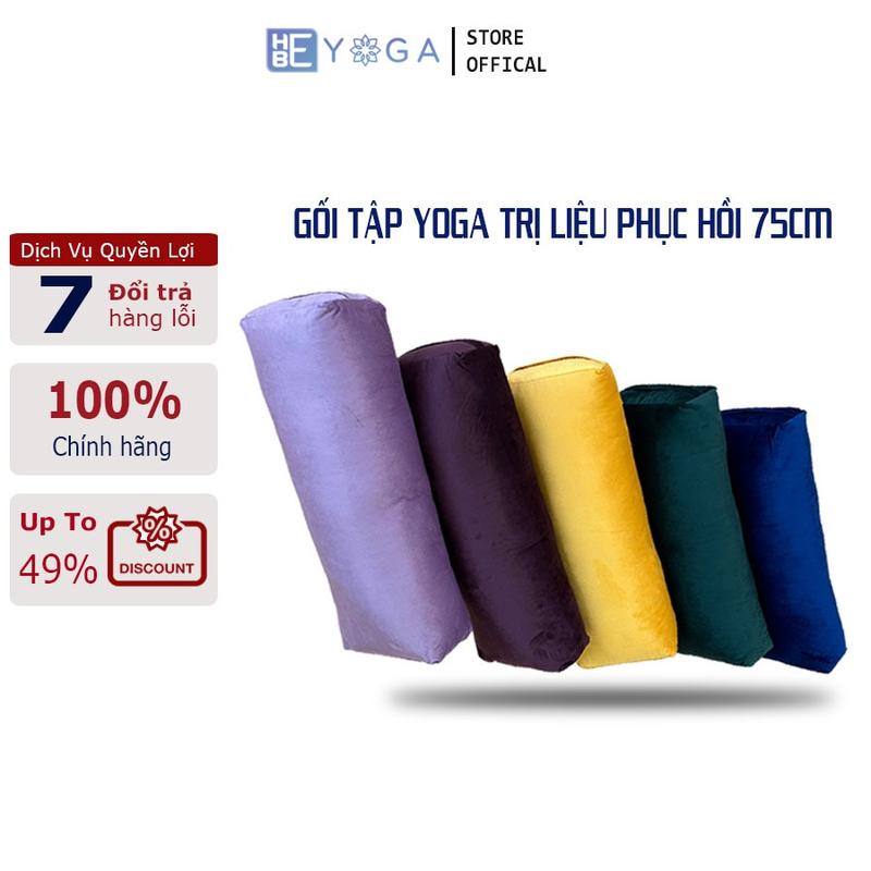 Gối Tập Yoga YOGA HBE Hỗ Trợ Phục Hỗi Trị Liệu Cơ Thể Dài 75Cm Chất Liệu Cao Cấp