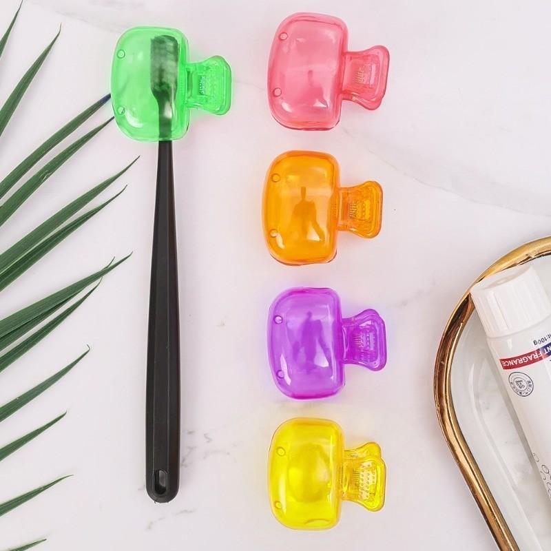 Mũ Che Đầu Bàn Chải Đánh Răng, Bảo Vệ Bàn Chải Đánh Răng, Cầm Tay, Thích Hợp Cho Du Lịch, Đi Bộ Đường Dài Và Cắm Trại, Hộp Bàn Chải Đánh Răng, 1 Cái 5