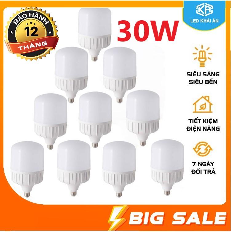   SALE  Bộ 10 Bóng Đèn Led 30W tiêt kiêm điện. Tiết kiệm điện hơn so với các loại bóng compact. Bảo hành: 12 Tháng - Led Khải Ân 