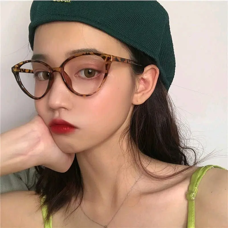 KACAMATA CAT EYE LENSA TRANSPARANT (BEPINK JURAGAN) 1