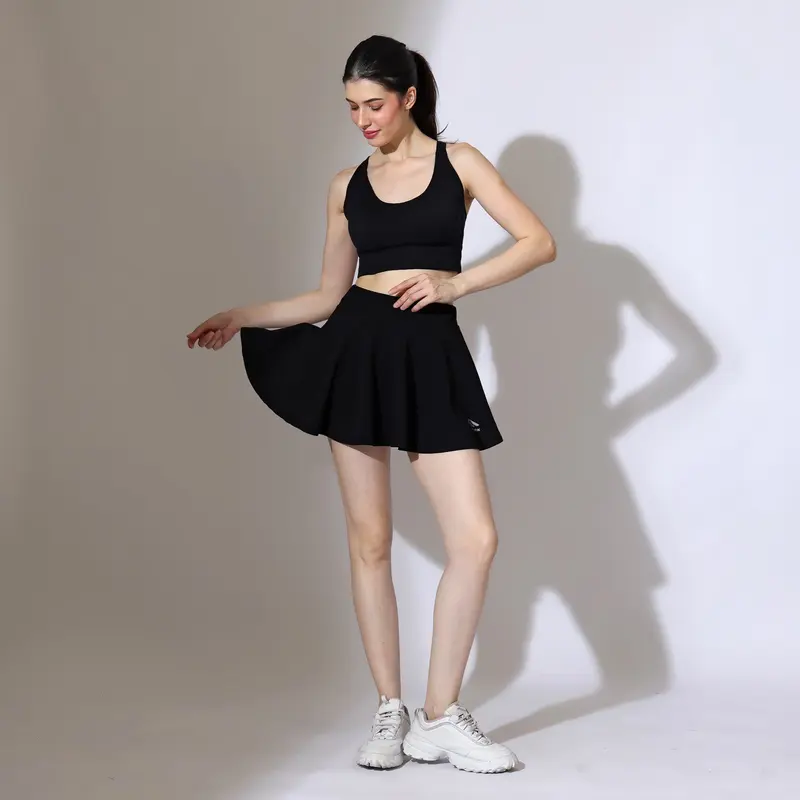 MANIAK Rok Mini Short Skirt Flare Casual Olahraga Sport Tennis Poundfit Gym Voly Golf Senam Dancer Zumba Aerobik Bulutangkis Renang Sepeda Lari (ROK-03) 5