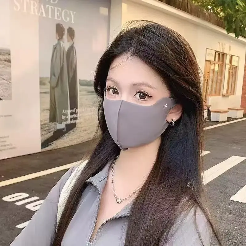 Summer Fashion 3D Three-dimensional Eye protection Sunscreen Mask UV Ice Silk Ice Skin Masks