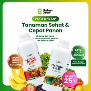 Paket Pestisida Organik Anti Hama & Pupuk Buah Cepat Panen  Pestisida Nabati 500ml + Fruit Boost Expert 500ml - Naturagrow