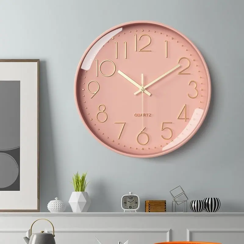 Clock Clock Wall Clock Home Clock Wall-Mounted Mute Clock Bedroom Silent Quartz Clock Wall Pocket Watch Living Room Modern Minimalist Clock Hot Selling Product in Stock 24.11.8