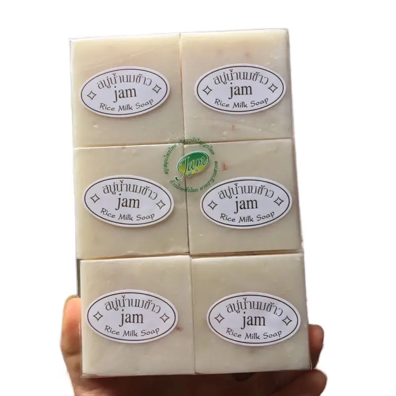 Lốc 12 bánh xà phòng cám gạo Jam thái lan, hỗ trợ sạch mềm mịn da 7