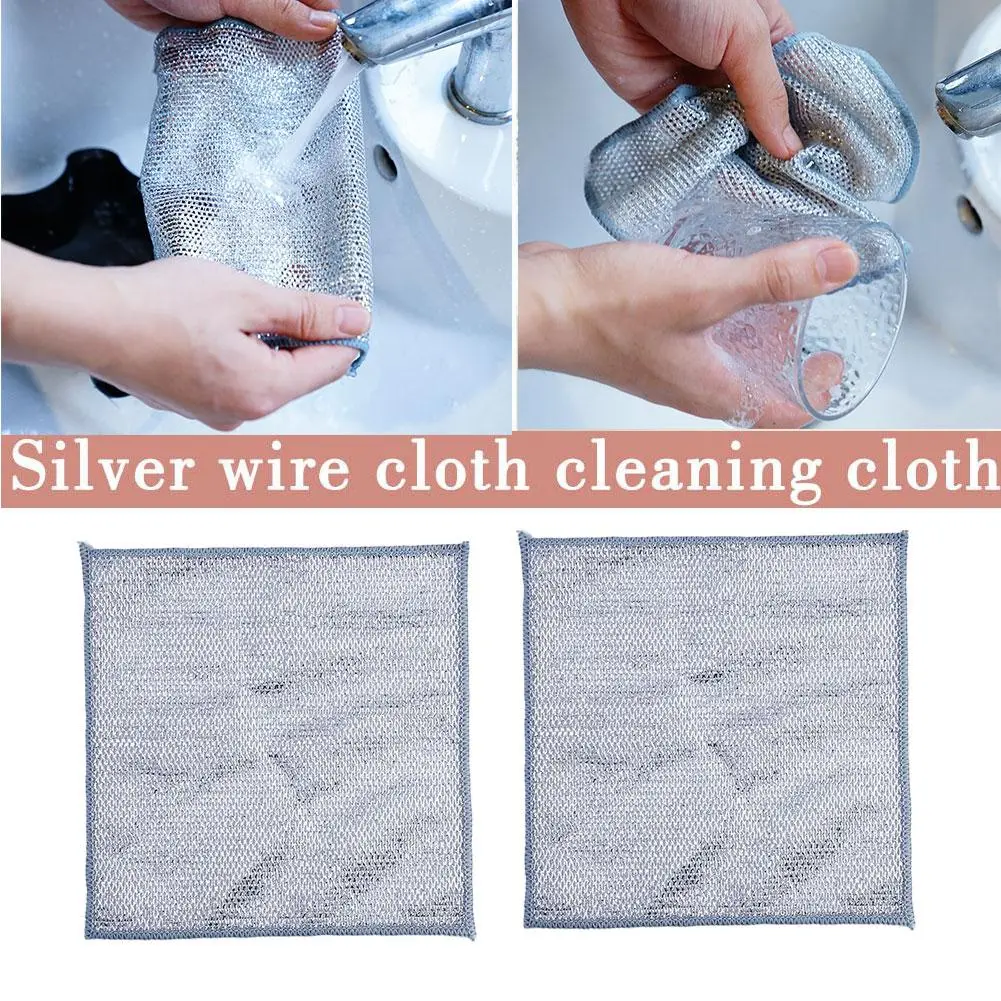 Vải lau, dây màu bạc, cho vải nhà bếp và bếp, cũng cho máy rửa bát, J5M1