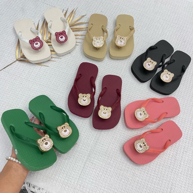   ĐỦ CỠ  Dép GS Gấu Đá 6 Màu đủ cỡ mẹ và bé mang cặp cưng  GiàY dép  lào 