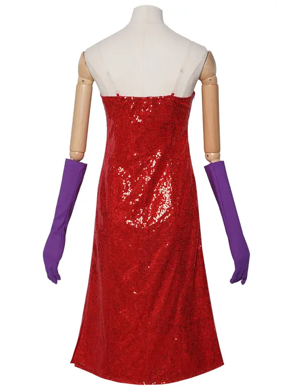 Women's Glitter Sequins Dress with Gloves & Transparent Straps, Sexy Sleeveless Cami Dress for Party Club Dating, Ladies Clothes for All Seasons 1