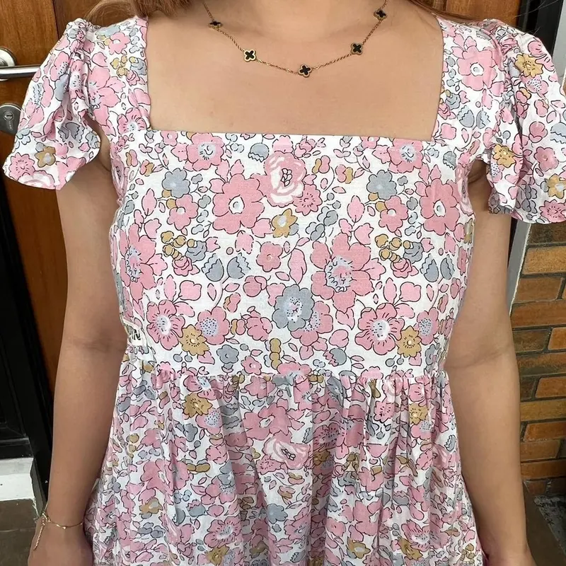 Queen Summer Dress Ruffle Babydoll Motif Pendek Wanita Casual Fit Rayon Premium LD 120 8
