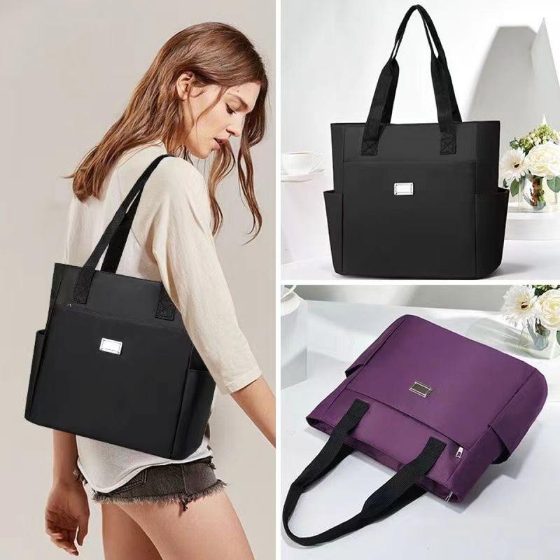 Túi Lớn Phong Cách Hàn Quốc Dành Cho Nữ Chất Liệu Vải Oxford Chống Thấm Nước Dung Lượng Lớn Túi Tote Du Lịch Cầm Tay Đeo Vai