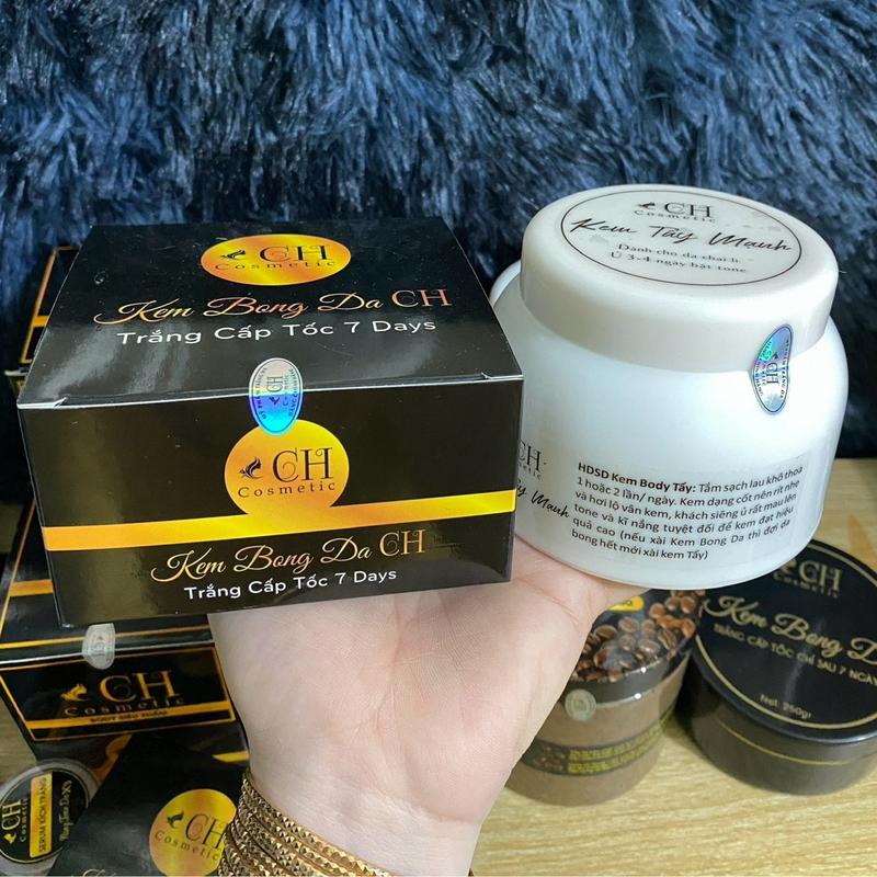 Kem Bong Da Lớn + Kem Tẩy bong toàn thân-combo cho da lì Dưỡng Da