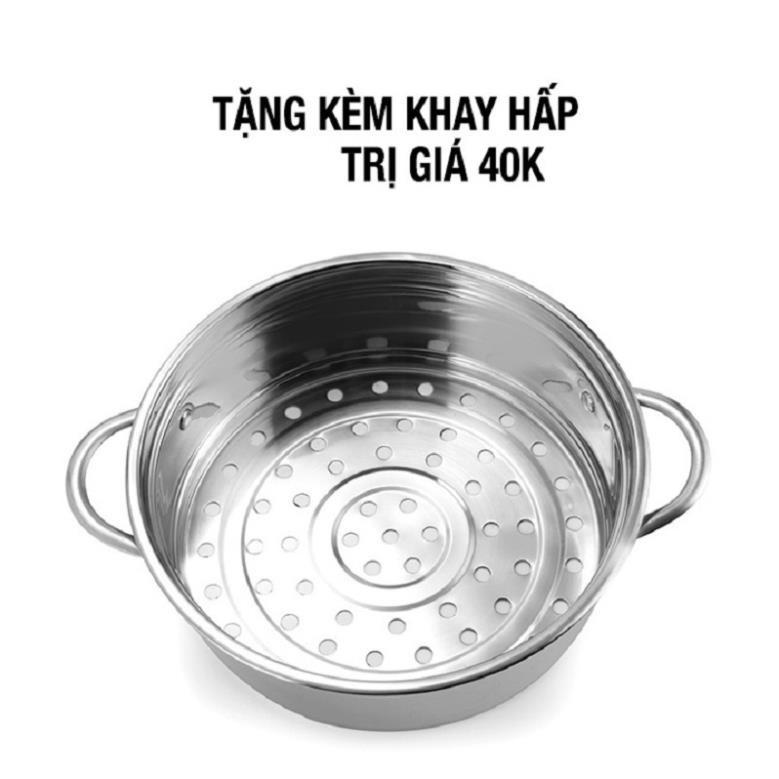 Nồi lẩu điện mini đa năng, ca nấu mì 2 tầng tặng giá hấp nướng, luộc, chiên chống dính Nồi Điện 5