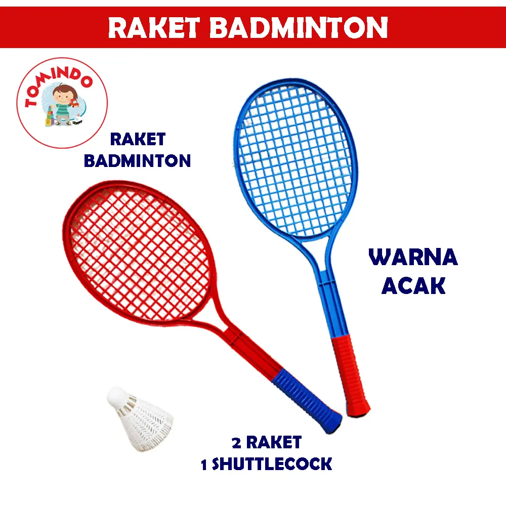 Tomindo Mainan Anak Olahraga Raket Badminton Bulutangkis Set Maenan Toys