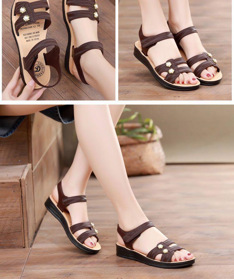 Product Introduction of Dép Cho Mẹ TRUNG NIÊN, Thời Trang Ngoài Trời, Quai Dán, Thích Hợp Cho Phụ Nữ TRUNG NIÊN Và Cao Tuổi, Giày Bà, Hàng Mới Về Mùa Hè 2024 15