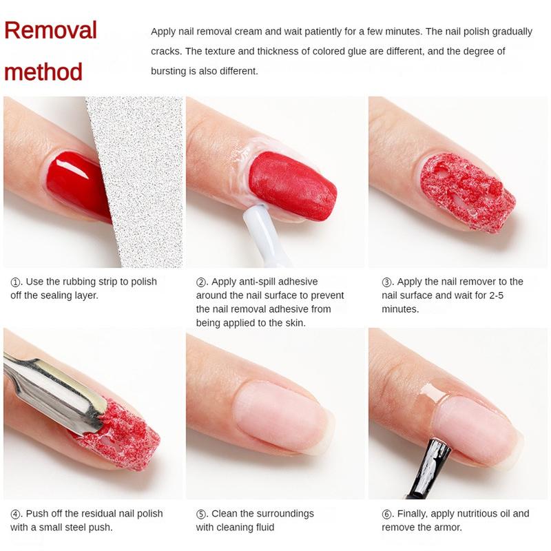 Product Introduction of 【Buy 1 Get 3 Free】AS 4pc Ungluing Agent Nail Special Remover Nail Water Wear Nail Glue Dissolving Liquid Nail Drilling Jewelry Powerful Removal Tool 30